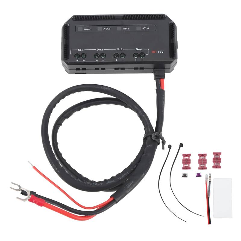 Motorrad -Sicherungsblock 12V Universal 20A Hochausgangssicherung und Relaiskit mit LED -Indikatorlicht für Autos und Motorräder PC -Material 9,6 cm x 4,5 x 2,43 von plplaaoo