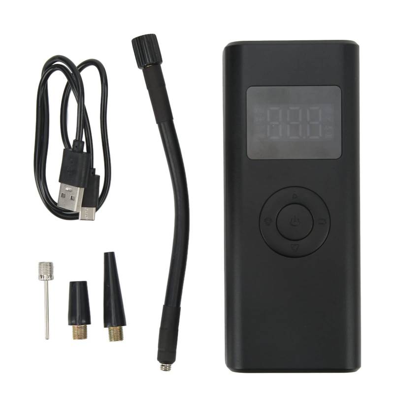 plplaaoo Kabelless LED Digital Reifenflüsse Tragbarer USB -C -Laden 150 psi Stromreizpumpe für Motorräder Cars Bikes Aluminiumlegierung in Batterie 5000mah eingebaut von plplaaoo