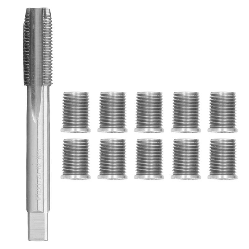 plplaaoo Professionelle Zündkerzen -Thread -Reparatur -Werkzeug -Kit umfassende universelle Reamerzylinder -Set für Benzinmotoren motoren Generatoren Edelstahl M10x1 25 M12X1 25 von plplaaoo