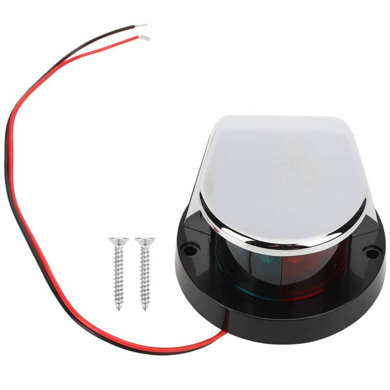plplaaoo Tragbare dauerhafte Yachtsignal -Lampe Doppelfarbe Schiffsnavigation Licht 12V G03 Hochwertige ABS -Kunststoff -Marine -Sicherheitsbeleuchtung für Yachts Fischerboote Speed von plplaaoo