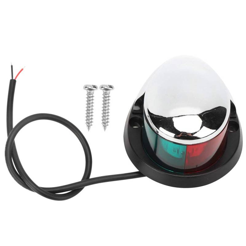 plplaaoo Yacht Navigation LED LED Red Green Signallampe Langlebige tragbare Marine -Sicherheitsbeleuchtung für Boote Yachten Fischereigefäße 12V DC 1W 225 Grad Strahlwinkel von plplaaoo