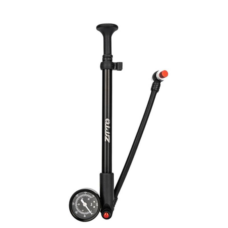 plplaaoo ZTTO -Fahrradschockpumpe mit Messgerät Hochdruckluftpumpe 300psi Schraderventil für die Vordergabel -Heckaufhängung Leichtes tragbares Aluminiumlegierschwarz 252 385 mm von plplaaoo