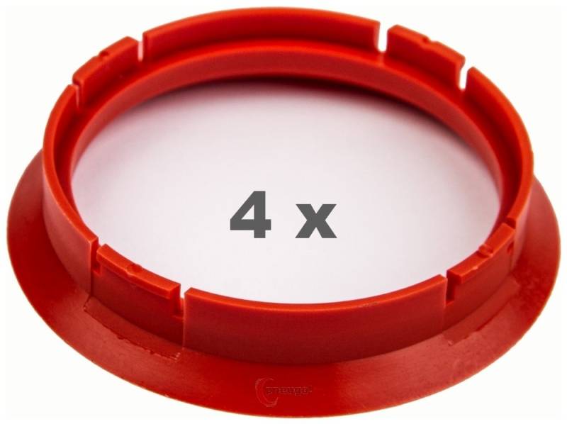 4 Zentrierringe f??r Alufelgen 64.00 mm auf 56.60 mm Kunststoff (64,00/56,60) von pneugo!