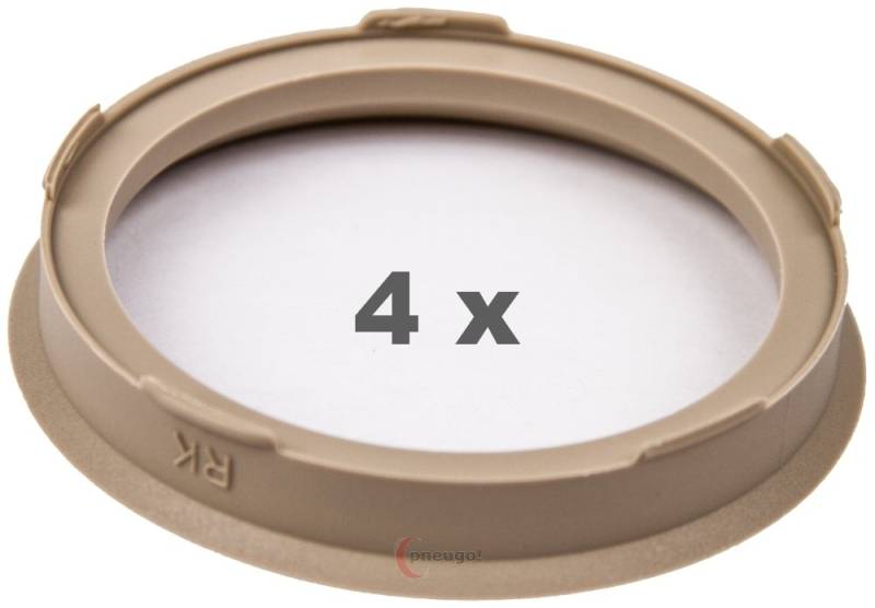 4 Zentrierringe f??r Alufelgen 67.00 mm auf 56.60 mm Kunststoff (67,00/56,60) von pneugo!