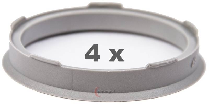 4 Zentrierringe f??r Alufelgen 67.00 mm auf 59.10 mm (67,00/59,10) von pneugo!