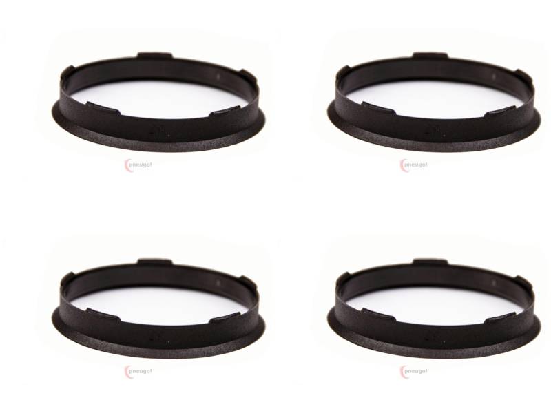 4 Zentrierringe f??r Alufelgen 67.00 mm auf 63.40 mm Kunststoff (67,00/63,40) von pneugo!