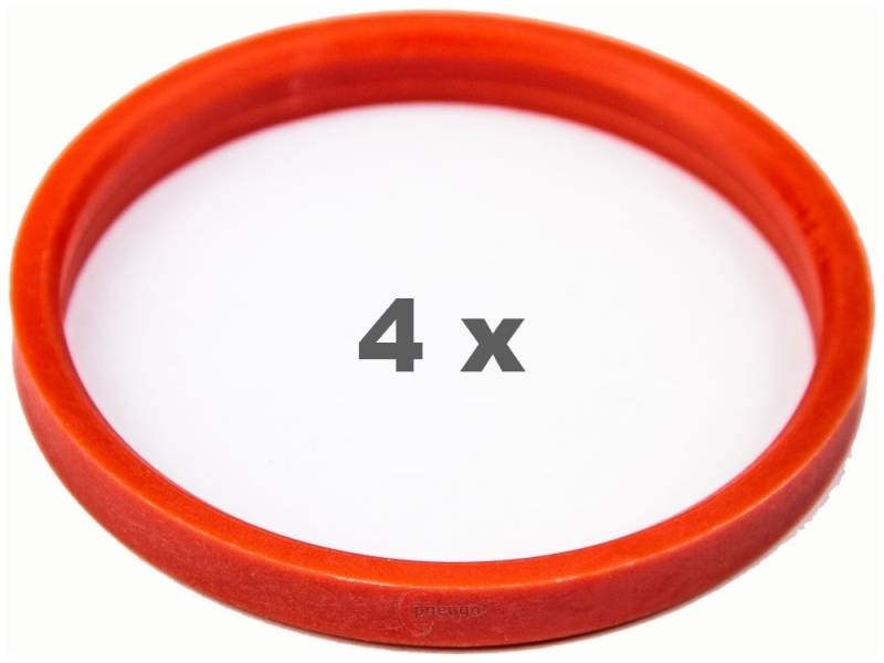 4 Zentrierringe f??r Alufelgen 72.00 mm auf 63.40 mm Kunststoff (72,00/63,40) von pneugo!