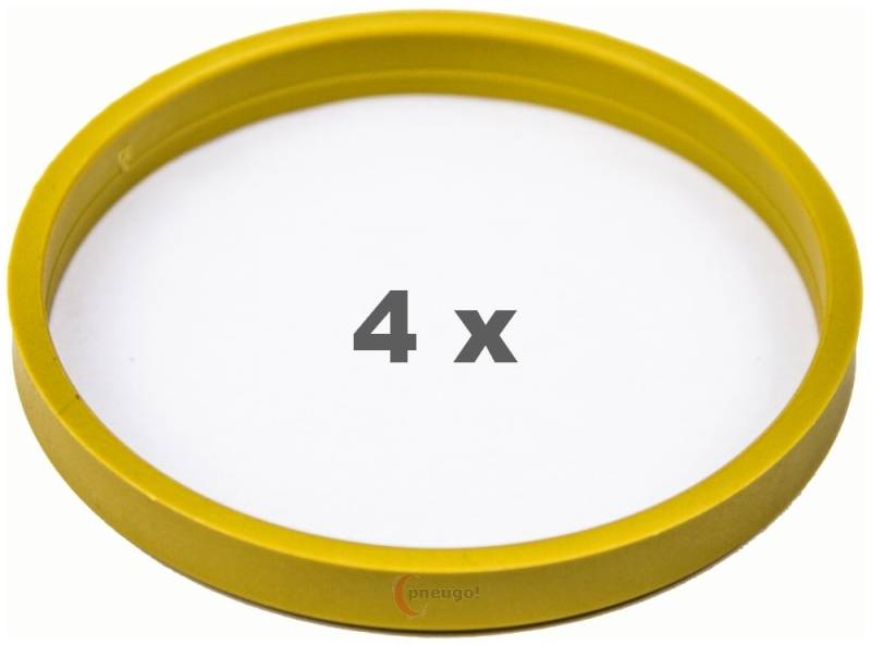4 Zentrierringe f??r Alufelgen 72.00 mm auf 66.10 mm Kunststoff (72,00/66,10) von pneugo!