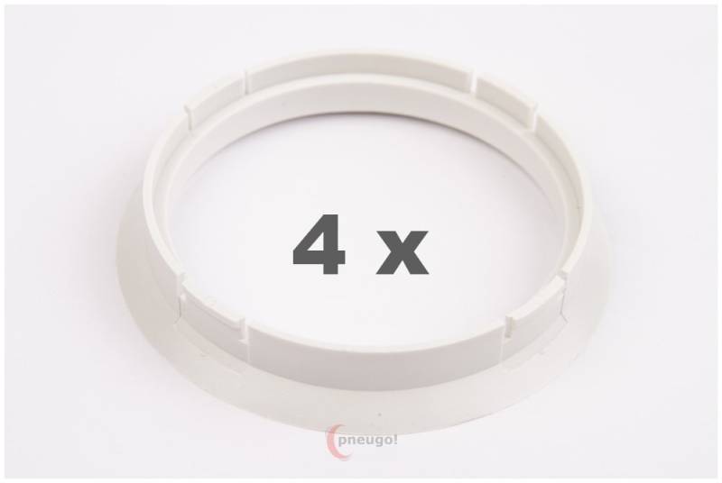 4 Zentrierringe f??r Alufelgen 72.50 mm auf 65.10 mm Kunststoff (72,50/65,10) von pneugo!