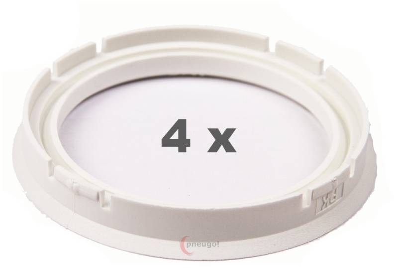 4 Zentrierringe f??r Alufelgen 73.00 mm auf 58.10 mm Kunststoff (73,00/58,10) von pneugo!