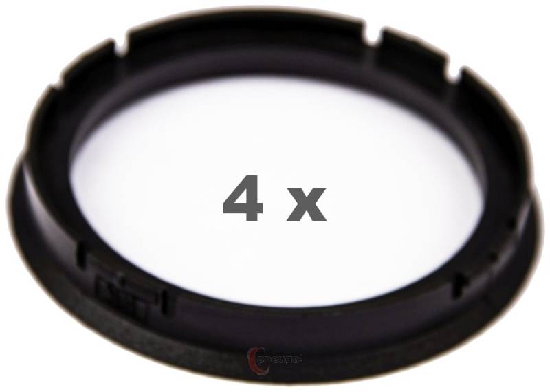 4 Zentrierringe f??r Alufelgen 73.00 mm auf 60.10 mm Kunststoff (73,00/60,10) von pneugo!