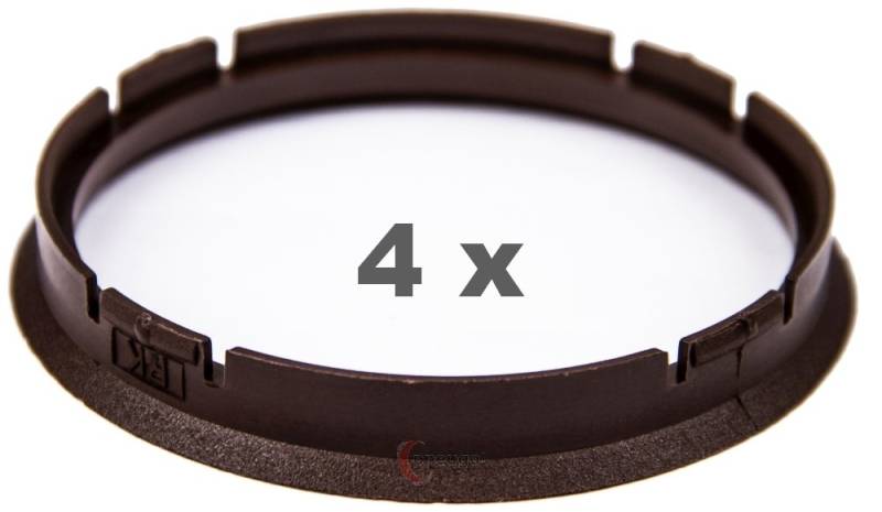 4 Zentrierringe f??r Alufelgen 73.00 mm auf 66.60 mm Kunststoff (73,00/66,60) von pneugo!