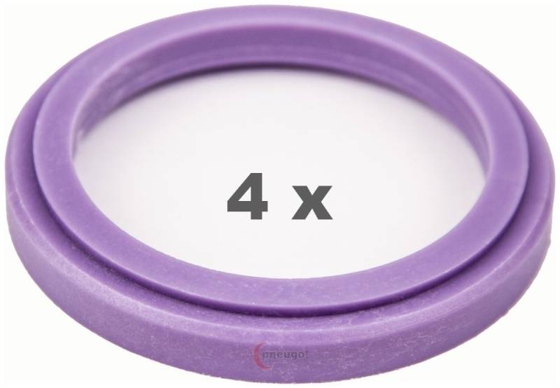 4 Zentrierringe f??r Alufelgen 76.00 mm auf 57.10 mm Kunststoff (76,00/57,10) von pneugo!