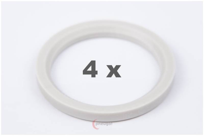 4 Zentrierringe f??r Alufelgen 76.00 mm auf 60.10 mm Kunststoff (76,00/60,10) von pneugo!
