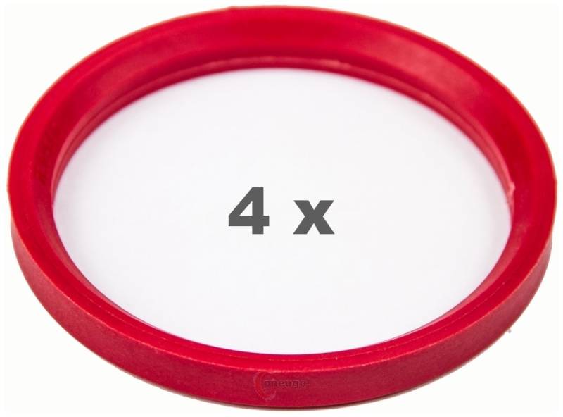 4 Zentrierringe f??r Alufelgen 76.00 mm auf 64.10 mm Kunststoff (76,00/64,10) von pneugo!