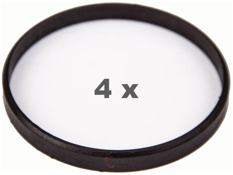 4 Zentrierringe f??r Alufelgen 76.00 mm auf 71.60 mm Kunststoff (76,00/71,60) von pneugo!
