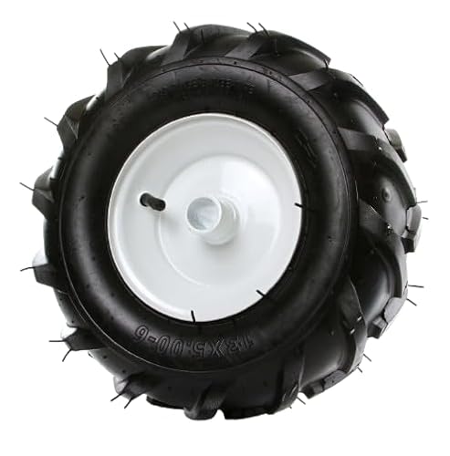 pokm toolsmarket – Universalrad 13x5.00-6 für Motorhacke/Bodenfräse – Ø25 mm Achsloch – Links/Rechts verwendbar von pokm toolsmarket