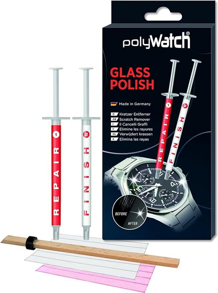 PolyWatch Glass Polish | Glaspolitur Kratzer | Kratzer Entferner Uhr | Glas Kratzer Entferner von polyWatch