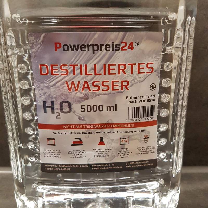Destilliertes Wasser 20 Liter Powerpreis incl Versand von powerpreis24