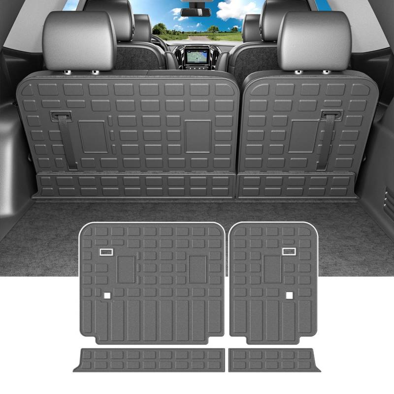 powoq Rückenlehnenmatte kompatibel mit 2018-2023 Chevy Traverse TPE Rücksitzschutz Ersatz für 2018 2019 2020 2021 2022 2023 Chevy Traverse Zubehör (Rückenlehnenmatte) von powoq