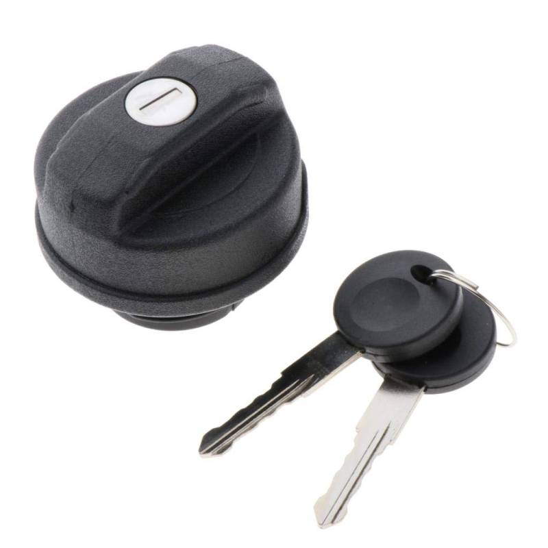 prasku 2,56 Car Locking Tankdeckel mit 2 Schlüsseln für VW Caddy von prasku