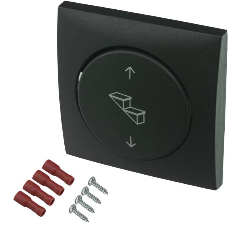 12/24 Volt Schalter + Abdeckrahmen für TrittstufeThule Omnistep Single Step Wohnmobil Wohnwagen Caravan anthrazit von pro-Styling design for perfection