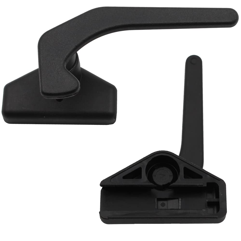 Fenstergriff Fenster Verriegelung Riegelverschluss Wohnwagen Wohnmobil Caravan Polyplastic Einschubvariante schwarz von pro-Styling