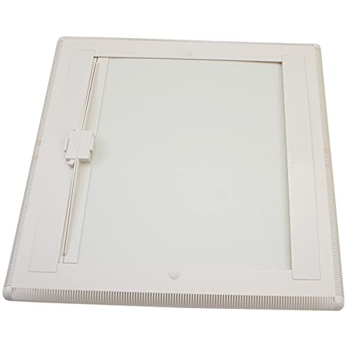 pro-Styling Innenrahmen für MPK VisionVent M Dachhaube 40 x 40 cm, Weiß, Kunststoff, für Wohnwagen, Wohnmobil, Caravan mit Doppelrollo (Verdunkelung und Moskitonetz) von pro-Styling