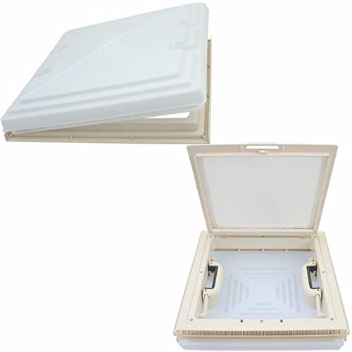 pro-Styling MPK Modell 42 420 Dachluke Dachfenster Dachhaube 40 x 40 cm Wohnwagen Wohnmobil Caravan Boot mit klappbarem Rahmen, Moskitonetz, Milchglashaube, Dauerlüftung, Top Qualität Made in Germany von pro-Styling