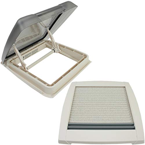 MPK VisionStar M pro getönte Klarglas Dachluke Dachfenster Dachhaube 40 x 40 cm in perlweiß von pro-Styling design for perfection
