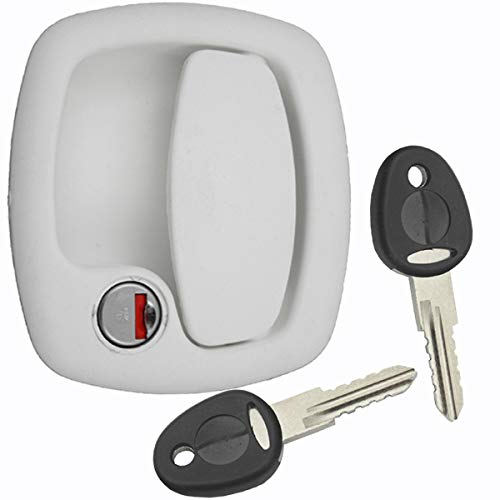 Türschloss Schloss Stauklappenschloss Wohnwagen Wohnmobil Caravan FF-System weiß Außenteil von pro-Styling design for perfection