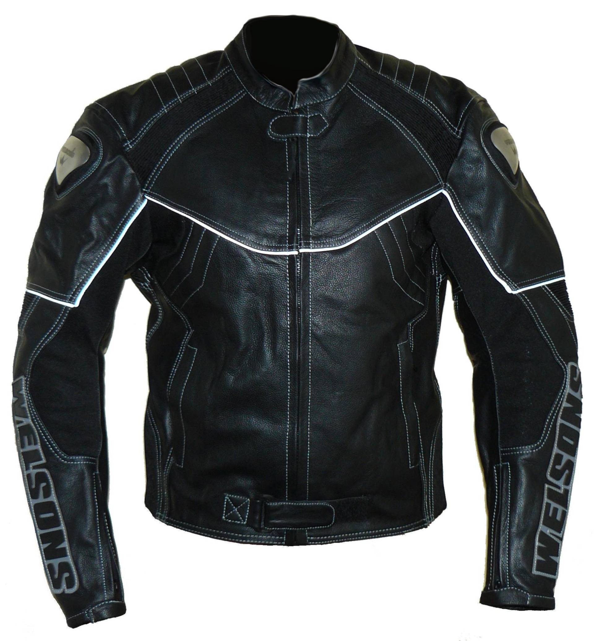 Protectwear WMB-303 Motorrad - Lederjacke, Größe : 50, schwarz von protectWEAR