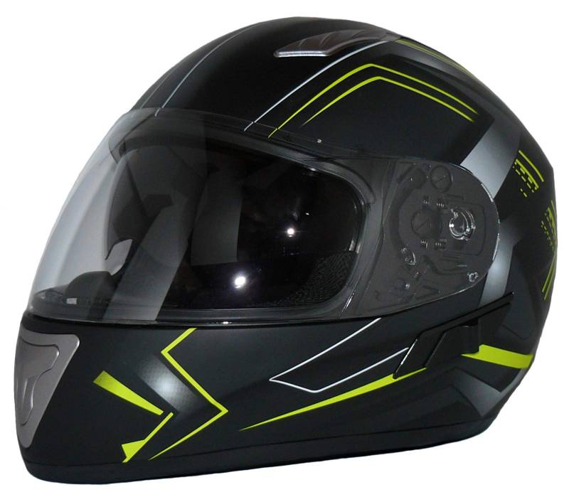 protectWEAR Integralhelm mit Sonnenblende H520-ARROW-GB - Black, Größe XS von protectWEAR