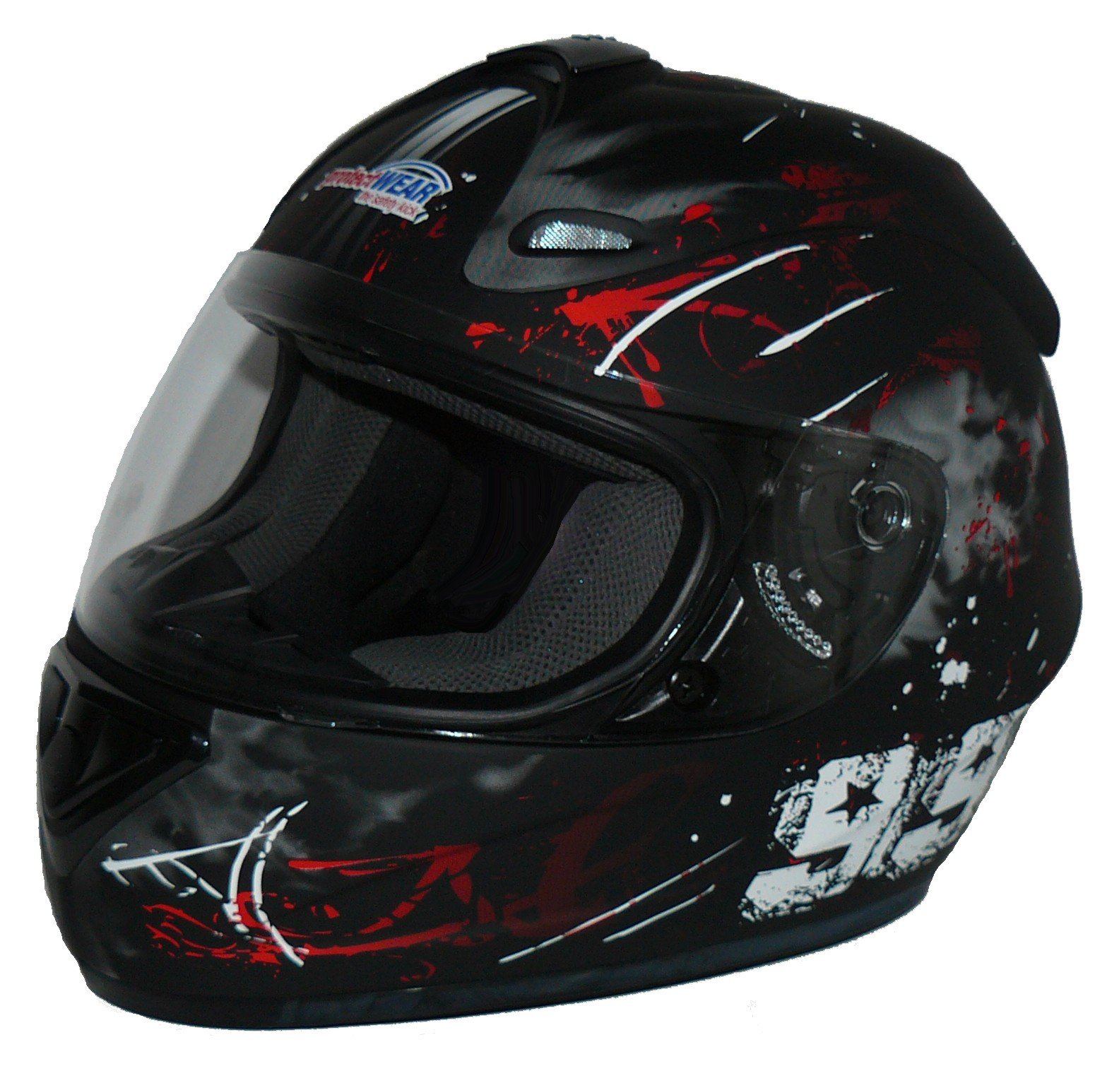 protectWEAR Motorradhelm FS-801-99R schwarz/rot-Gr.S protectWEAR Motorradhelm FS-801-99R schwarz/rot-Gr.S von protectWEAR