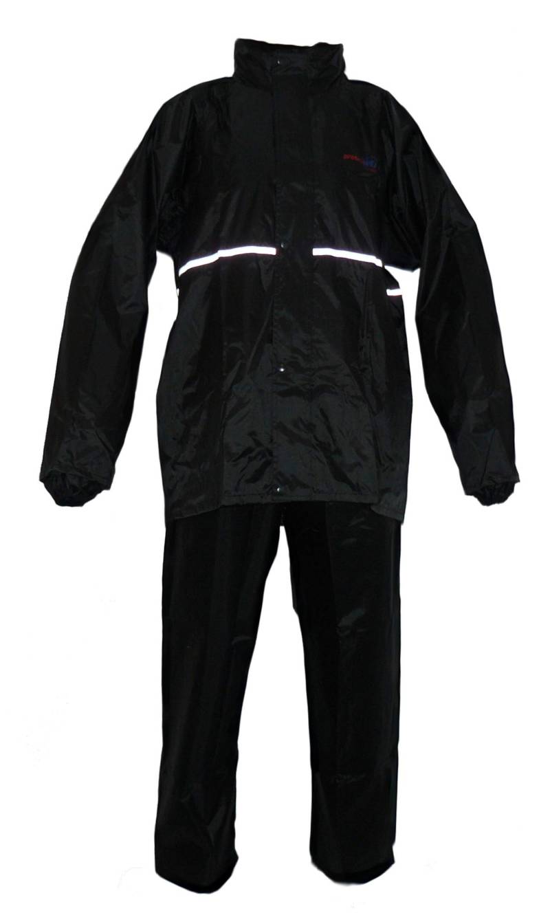 ProtectWEAR Motorradregenkombi, Regenanzug, 2-teilig, glanz-schwarz RK-RS11 (M) von ProtectWEAR