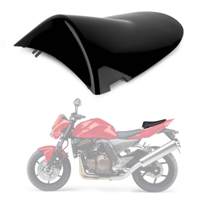 Motorrad Passagier Hinten Beifahrer Sitz Motor Verkleidung Hard Cover für Kawasaki Ninja ZX6R 2003-2004 Z750 Z1000 2003-2006 (Schwarz) von PSLER
