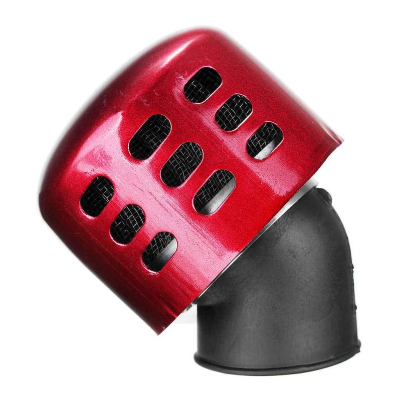 45-48mm Motorrad Pilzkopf Luftfilter Filter Luft Filter Pilzkopf Rotiniger Für 50cc 70cc 90cc 100cc Motorrad (Rot) von PSLER