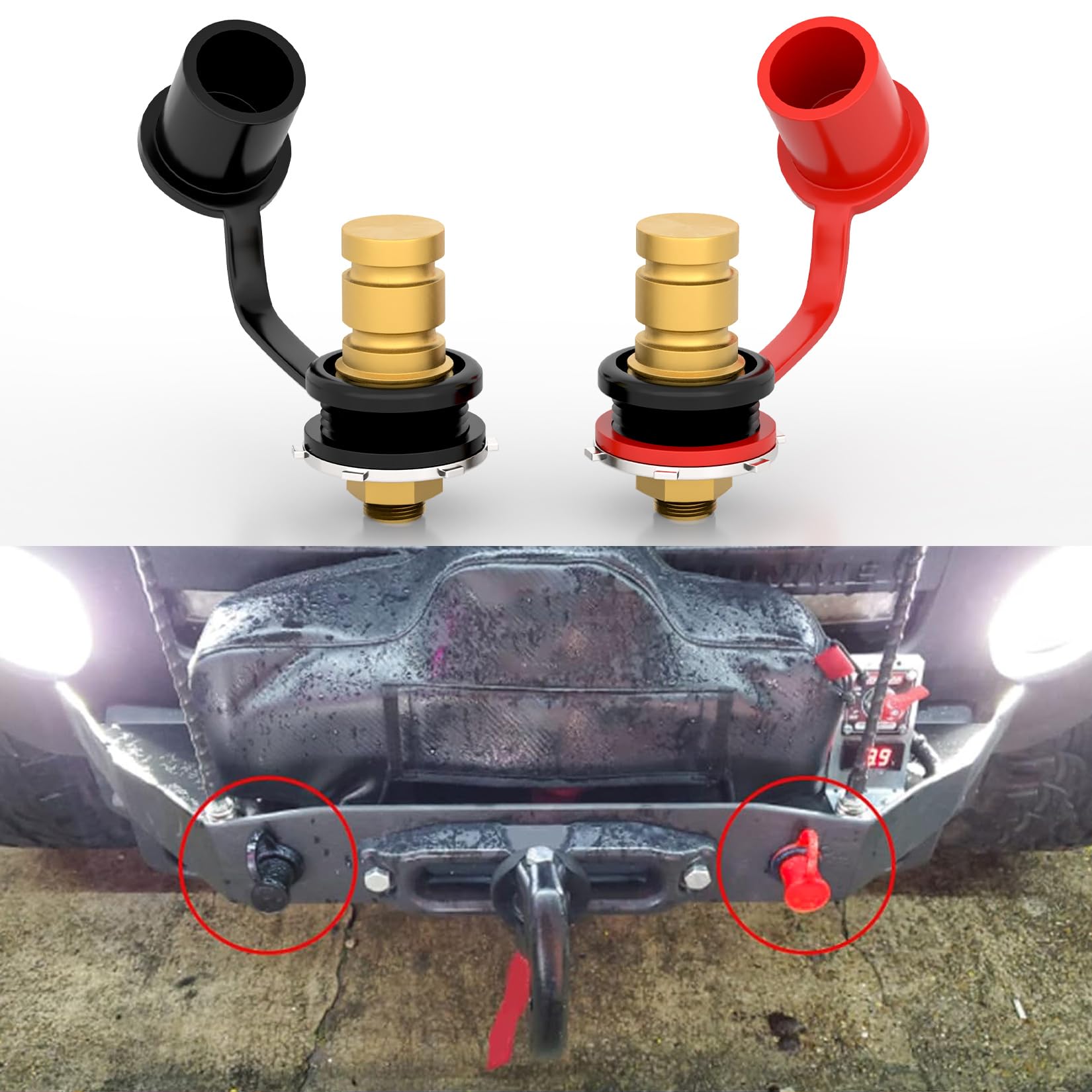 PSLER Batterie Jump Post Wiederaufladbare Bolzenbrücken Anschlussklemmen Fernbedienungs-Kit für UTV ATV Auto LKW Marine RV Anhänger Mäher Diesel Batterieklemme mit Abdeckung PSLER Batterie Jump Post Wiederaufladbare Bolzenbrücken Anschlussklemmen Fernbedienungs-Kit für UTV ATV Auto LKW Marine RV Anhänger Mäher Diesel Batterieklemme mit Abdeckung von PSLER