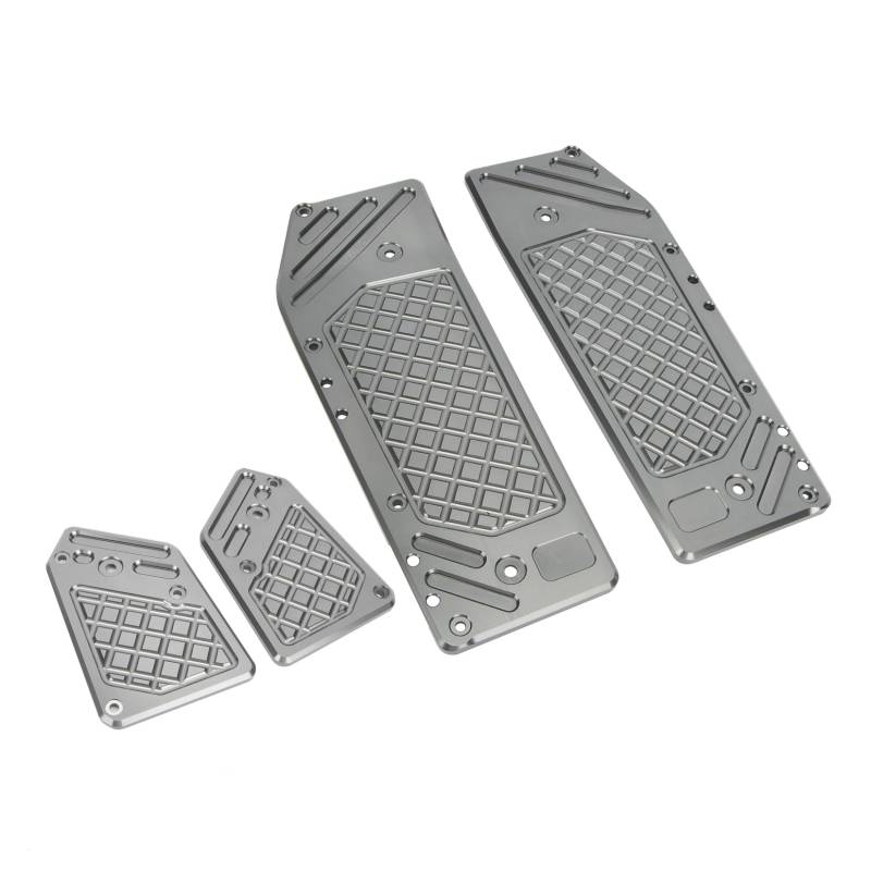 Fußrasten Vordere Fußrasten für ADV 350 2022 2023 2024, PSLER Fahrer-Fußrasten Motorrad-CNC-Aluminium Dekoratives Zubehör(Titan) von PSLER