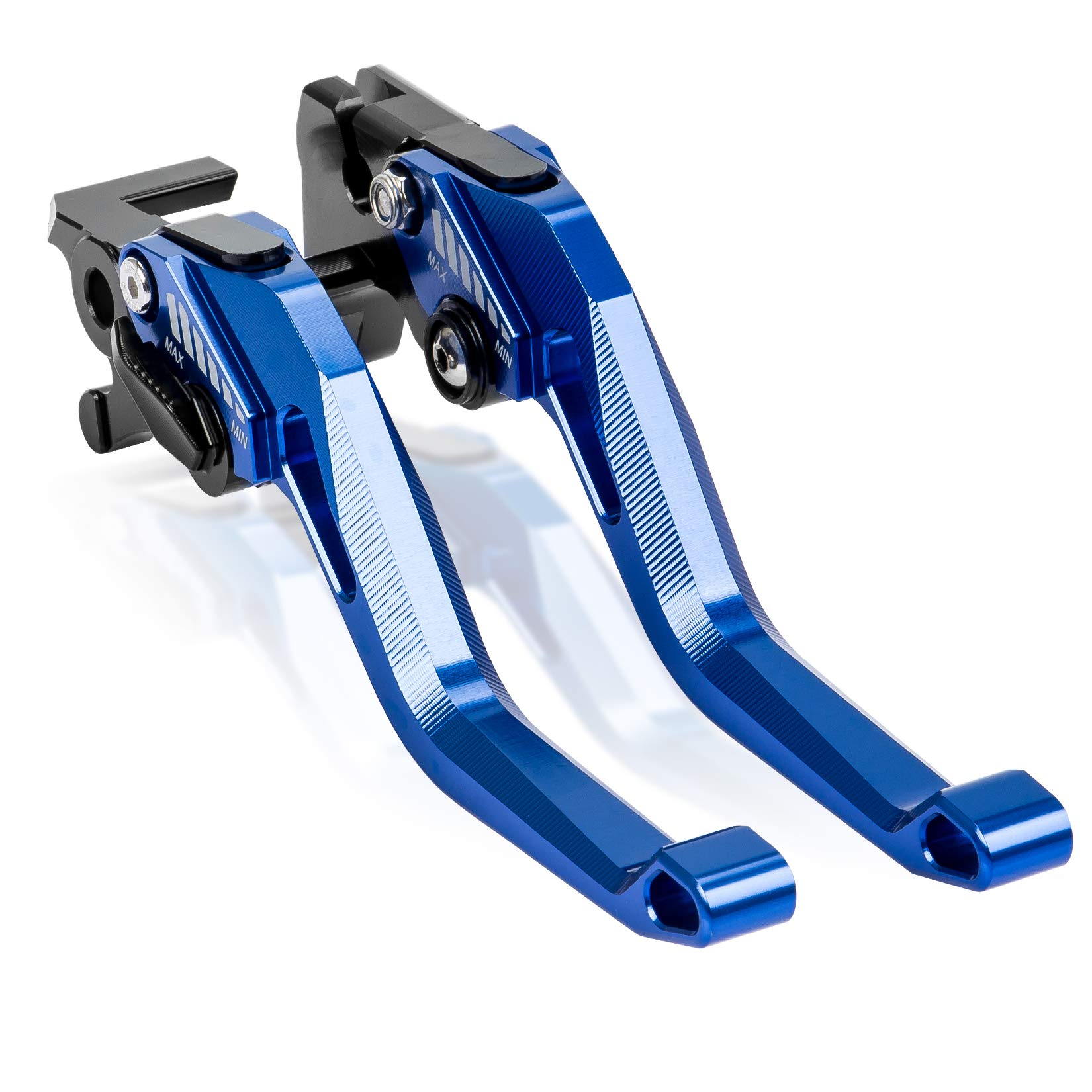 psler Motorrad Bremshebel Kupplungshebel, 1 Paar Hebel Länge 147 mm / 5,8 Zoll Kupplungs und Bremsmotorradhebel Set für Yamaha MT-125 R125 2014-2021(Blau) von psler