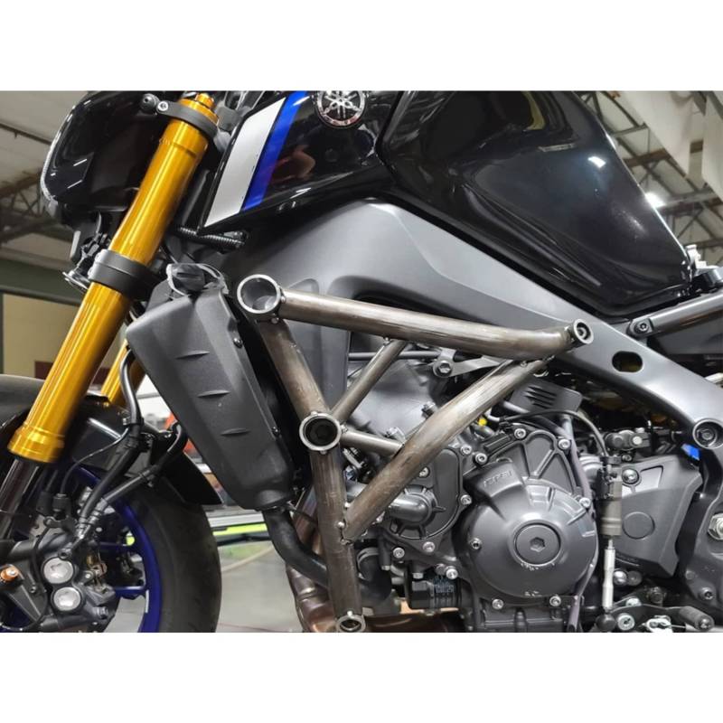Motorrad Frontstoßstange Competitive Bar Guard Bar, PSLER Motorschutzbügel Sturzbügel für Yamaha MT09 2021 2022 von PSLER