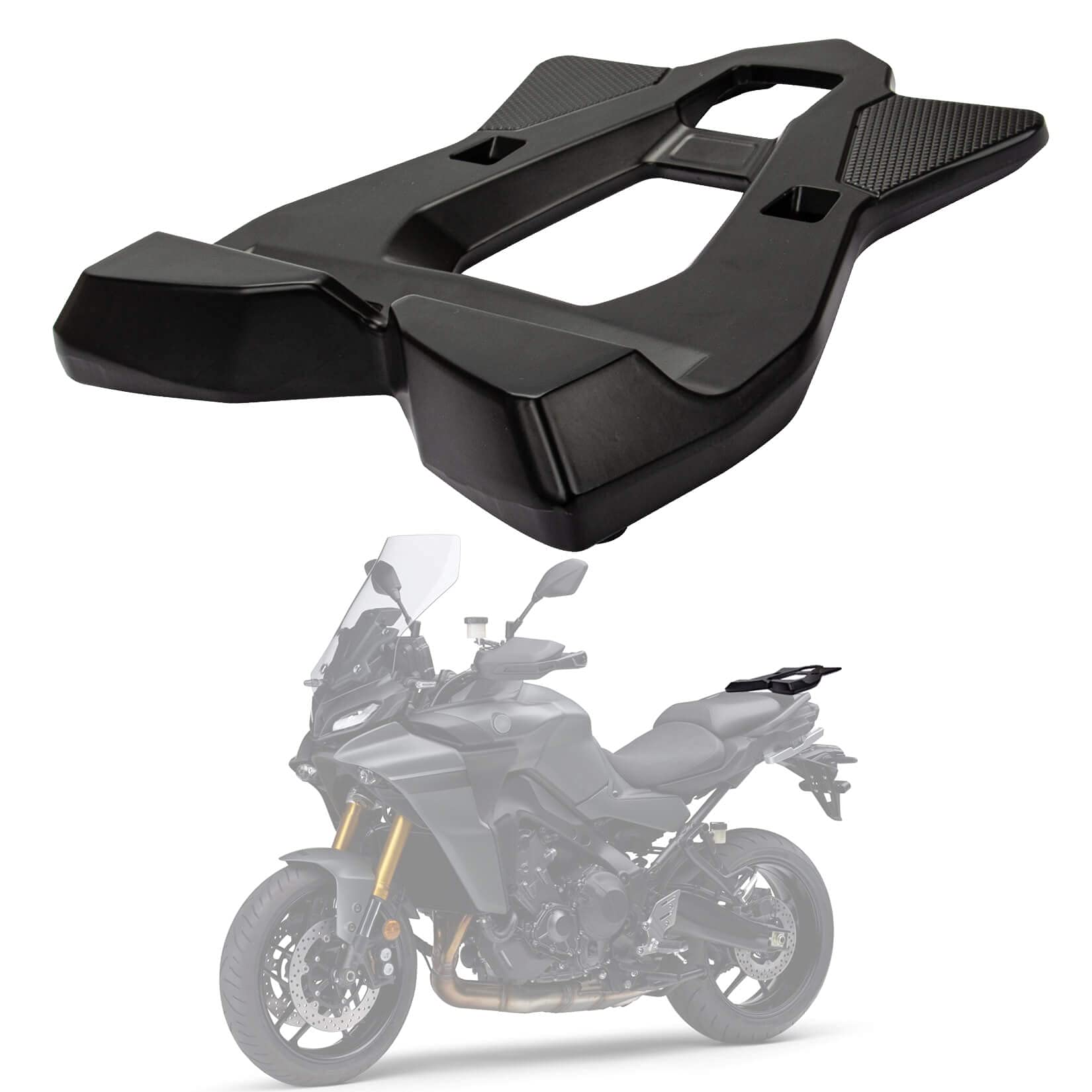 Motorrad Gepäckträger Platte hinten, PSLER Gepäckablage hinten Träger Halterungsplatte für Yamaha Tracer 9 GT 2021 2022 von PSLER