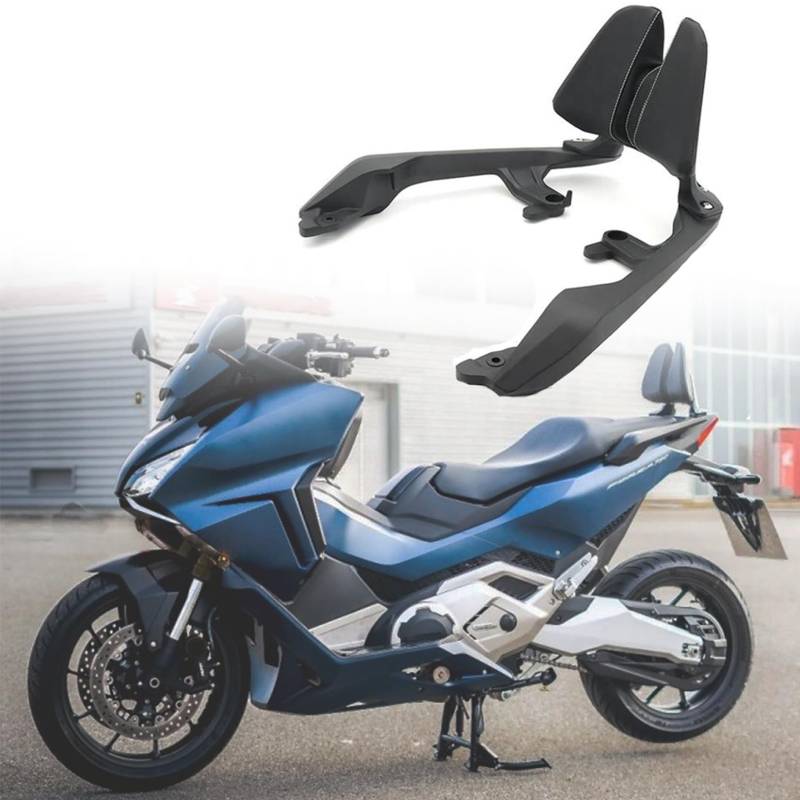 Motorrad Rückenlehne Sissy Bar Beifahrersitz-Rückenlehne für X-ADV 750 Forza 750 NC 750 2021 2022 2023 2024 2025 PSLER Frei abnehmbares Rückenkissen Motorrad Zubehör von PSLER