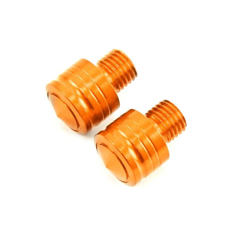 Motorrad Rückspiegel M10 Schraubkappen, PSLER 2Stk 10mm Spiegelhalter-Schrauben für die meisten Motorräder CNC Aluminium Ersatz-Zubehör(2 x Im Uhrzeigersinn) von PSLER