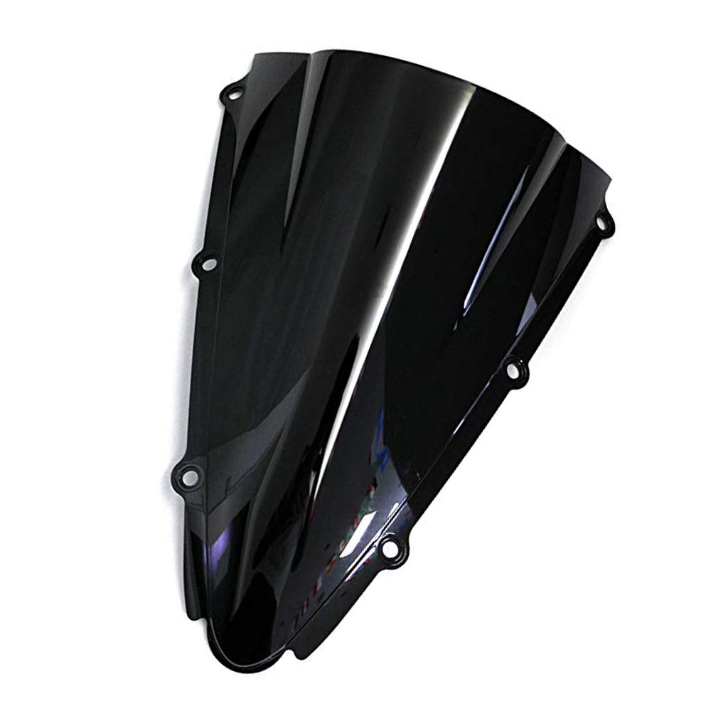 Motorrad Windschutzscheibe Shield Wind Screen Windschutzscheibe für Yamaha YZF R1 2000-2001 （Schwarz） von psler