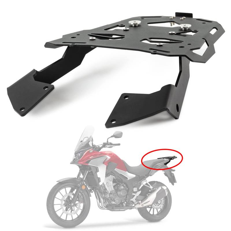 Gepäckträger Hinten für CB500X 2013-2023 und für CB400X 2023 und für CB500F 2013-2018,PSLER Motorrad-hinterer Gepäckbrücke Motorradzubehör von psler