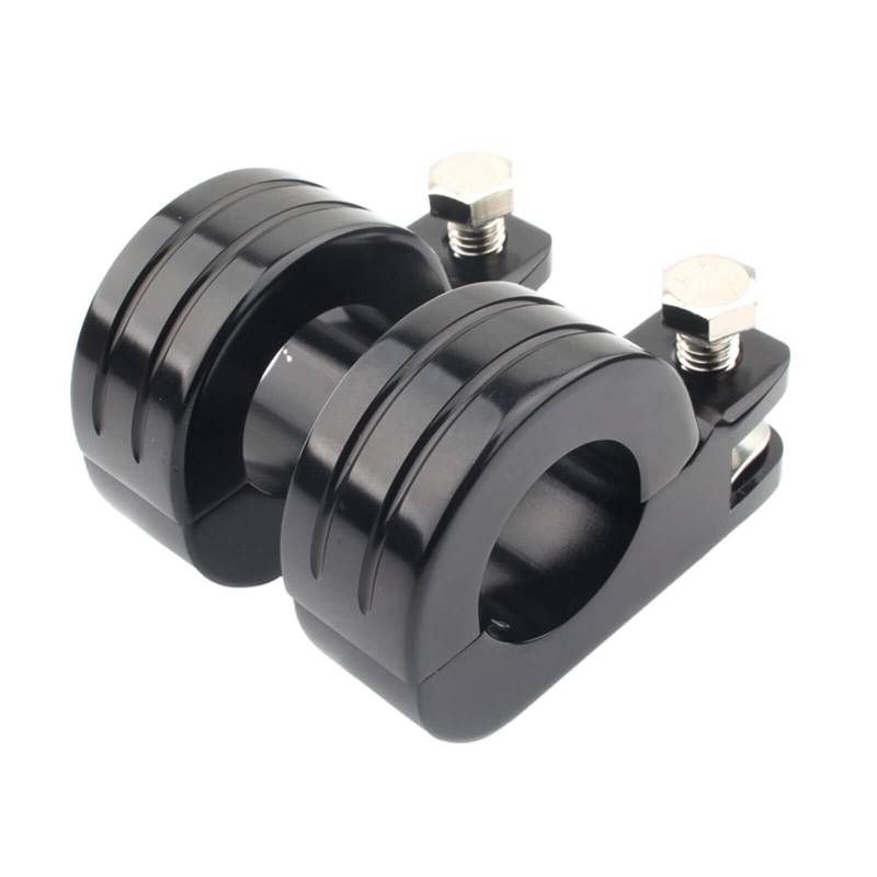 PSLER 38 mm Fußrasten Montageklemme Highway Foot Peg P-Clamp Montage Kit Motorschutz Fußrasten Montagesatz Kompatibel mit Touring Road King Motorstangen Schwarz von PSLER
