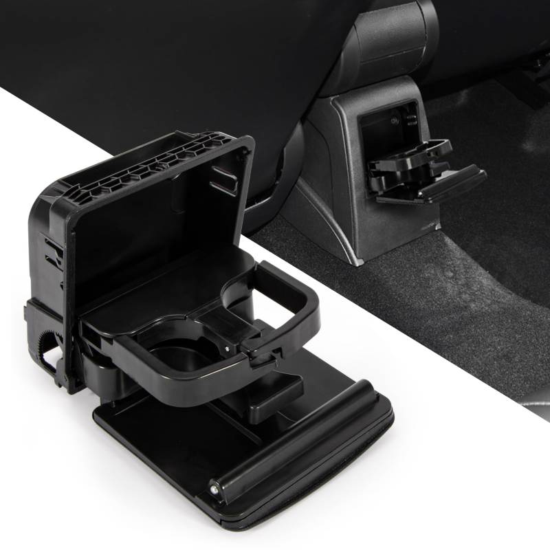 PSLER Getränkehalter für VW JETTA GOLF GTI MK5 MK6 RABBIT EOS Klappbare Getränkehalterung für die Hintere Mittelkonsole Auto-Zubehör OEM 1K0862532F von PSLER