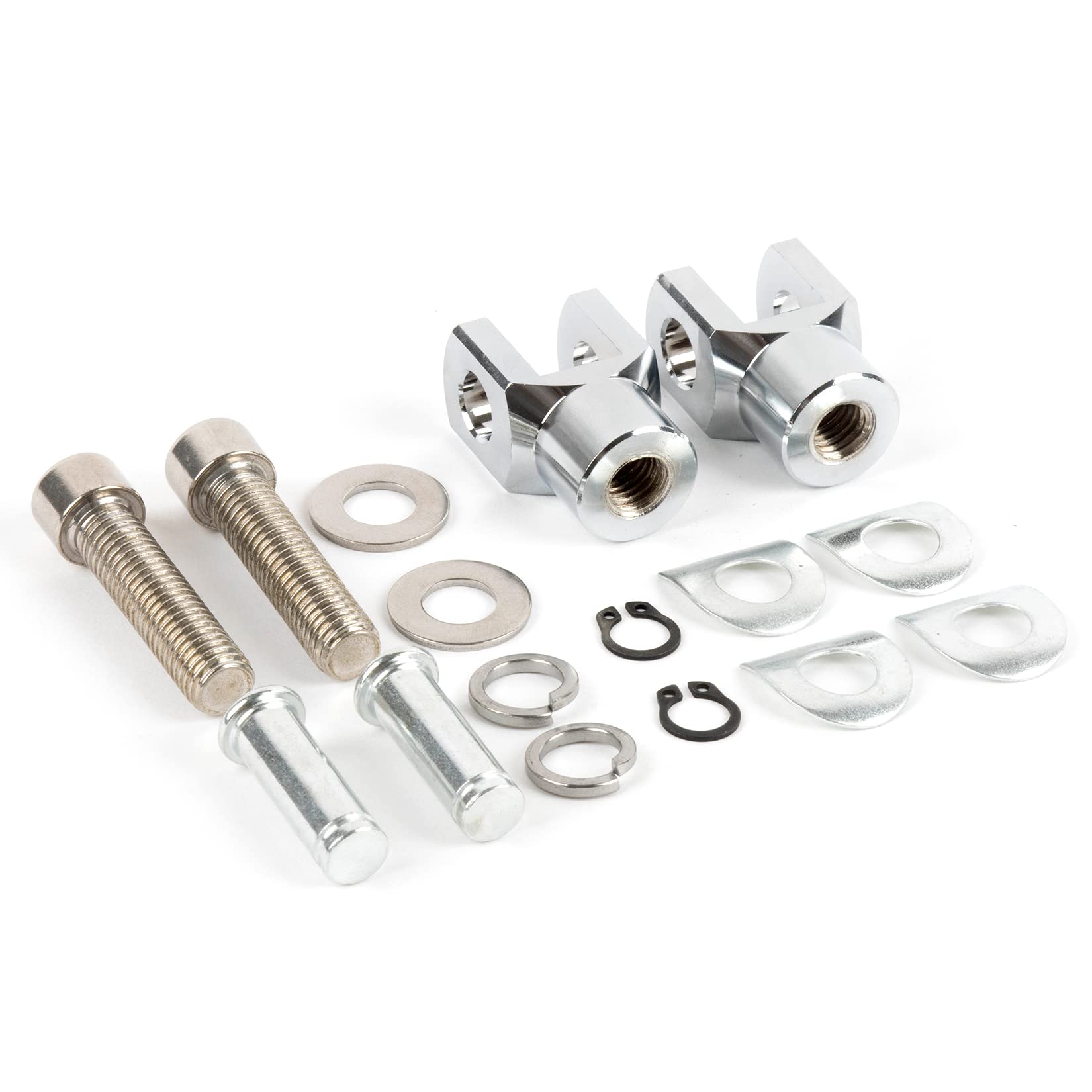 PSLER Hintere Beifahrerfußrasten Stützhalterung Motorrad Fußstütze Gabelkopf Kits für Softail FXST Low Rider Sport Glide Dyna FXR FX, Chrom PSLER Hintere Beifahrerfußrasten Stützhalterung Motorrad Fußstütze Gabelkopf Kits für Softail FXST Low Rider Sport Glide Dyna FXR FX, Chrom von PSLER