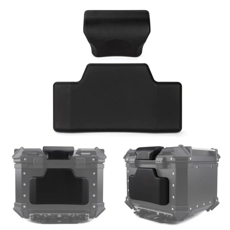 PSLER Motorrad Topcase Box Rückenstützkissen Fahrrad-Rückenkasten, Gepäckkoffer Universal-Rückenlehne(45L Koffer) von PSLER